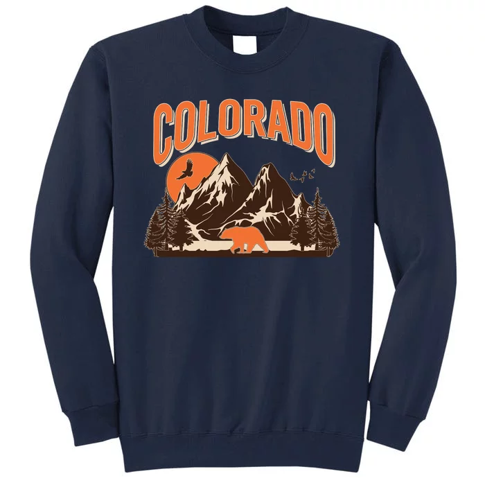 Colorado Wilderness Bear Mountains Tall Sweatshirt