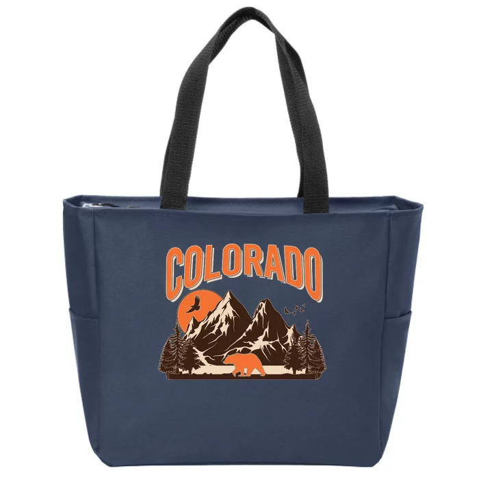 Colorado Wilderness Bear Mountains Zip Tote Bag