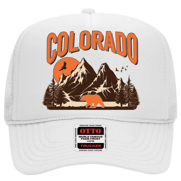 Colorado Wilderness Bear Mountains High Crown Mesh Trucker Hat