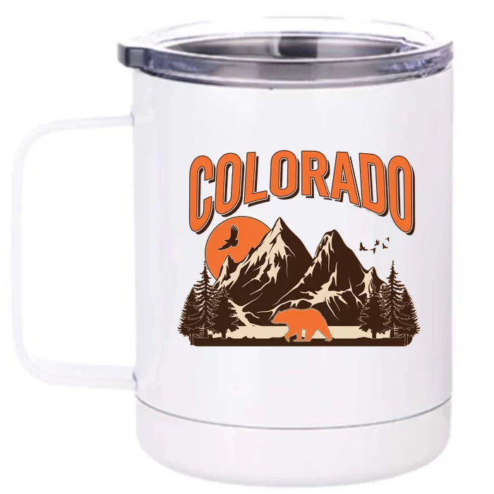 Colorado Wilderness Bear Mountains Front & Back 12oz Stainless Steel Tumbler Cup