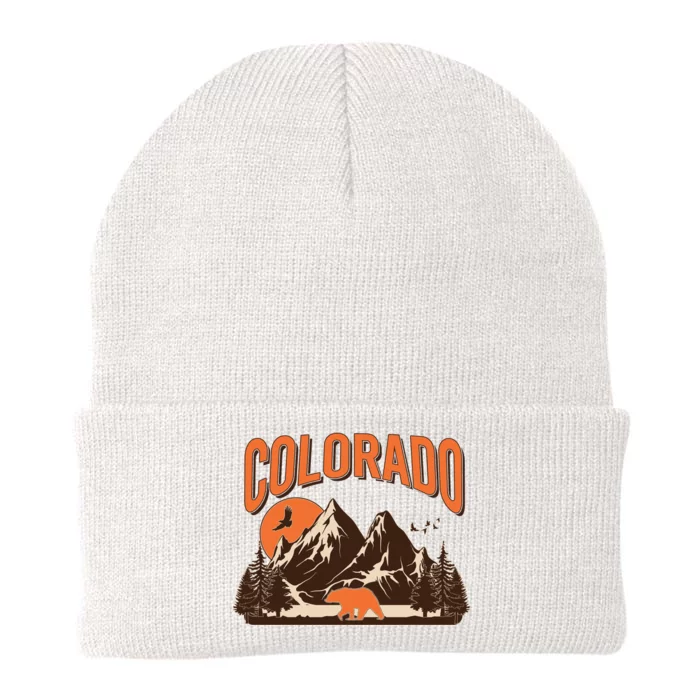 Colorado Wilderness Bear Mountains Knit Cap Winter Beanie