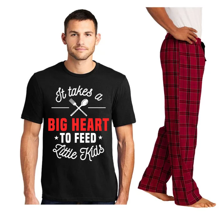 Cafeteria Worker Big Heart Lunch Lady Food Service Crew Gift Pajama Set