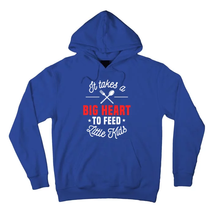 Cafeteria Worker Big Heart Lunch Lady Food Service Crew Gift Tall Hoodie