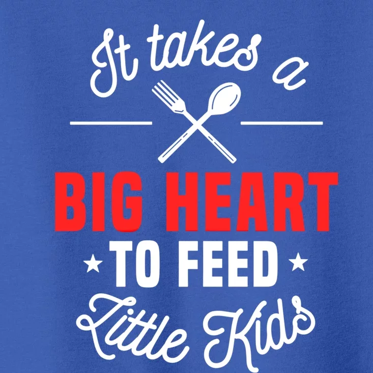 Cafeteria Worker Big Heart Lunch Lady Food Service Crew Gift Toddler T-Shirt