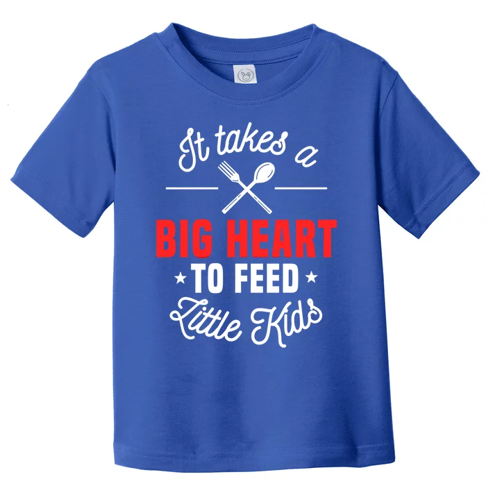 Cafeteria Worker Big Heart Lunch Lady Food Service Crew Gift Toddler T-Shirt