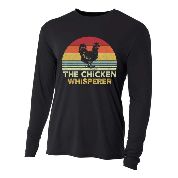 Chicken Whisperer Backyard Chicken Lover Farmer Cooling Performance Long Sleeve Crew