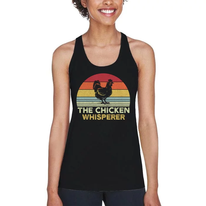 Chicken Whisperer Backyard Chicken Lover Farmer Women's Racerback Tank