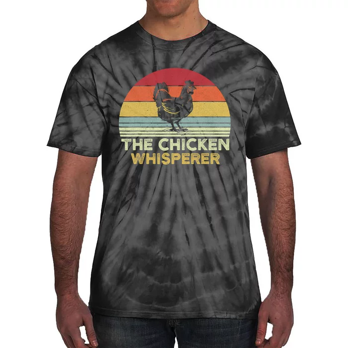 Chicken Whisperer Backyard Chicken Lover Farmer Tie-Dye T-Shirt