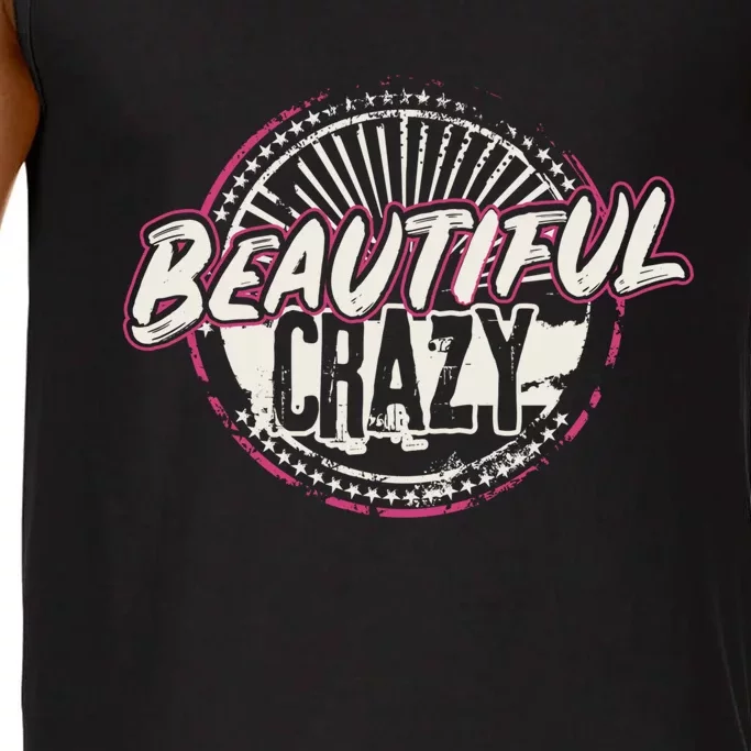 Crazy Wo Beautiful Country Music Girl Design Idea Comfort Colors® Tank Top