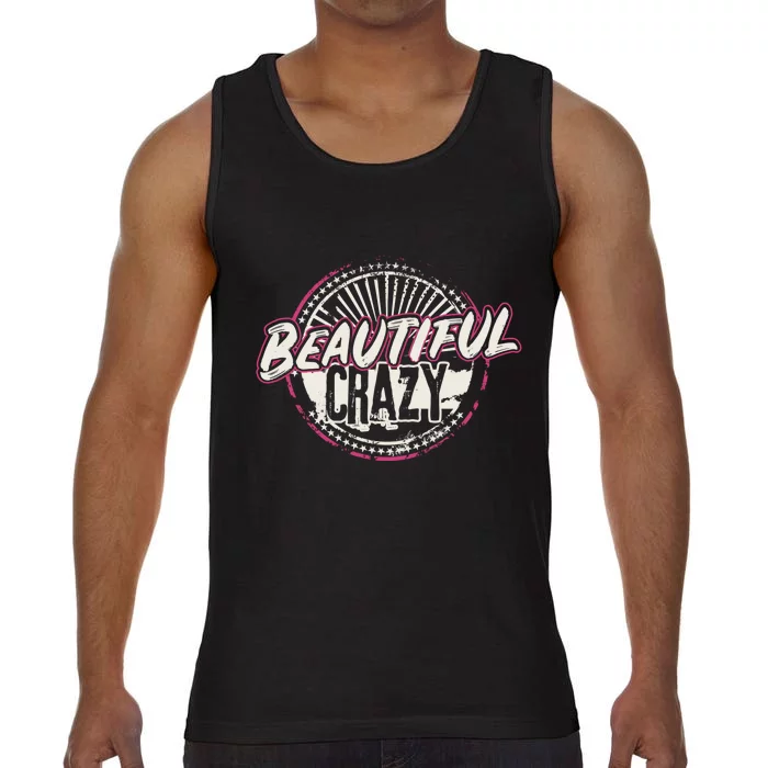 Crazy Wo Beautiful Country Music Girl Design Idea Comfort Colors® Tank Top