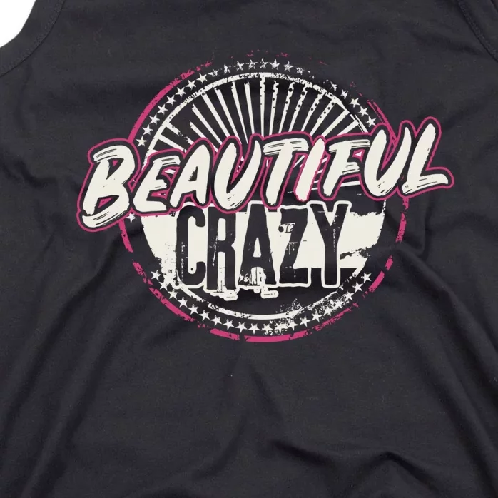 Crazy Wo Beautiful Country Music Girl Design Idea Tank Top