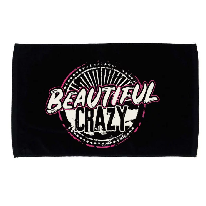 Crazy Women Beautiful Country Music Girl Design Idea Microfiber Hand Towel