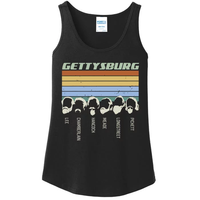 Civil Wars Beards Gettysburg Beard Gift Old School Ladies Essential Tank