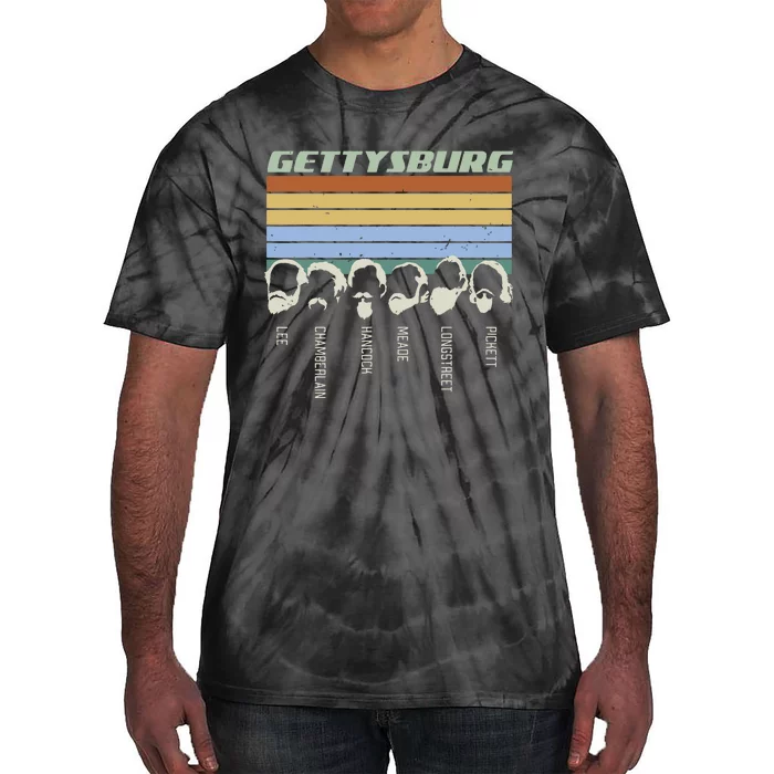 Civil Wars Beards Gettysburg Beard Gift Old School Tie-Dye T-Shirt