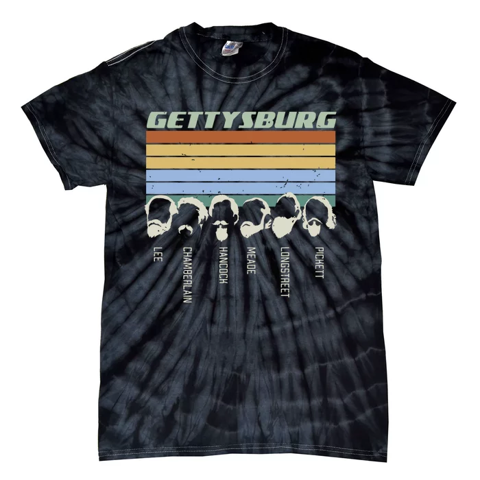 Civil Wars Beards Gettysburg Beard Gift Old School Tie-Dye T-Shirt