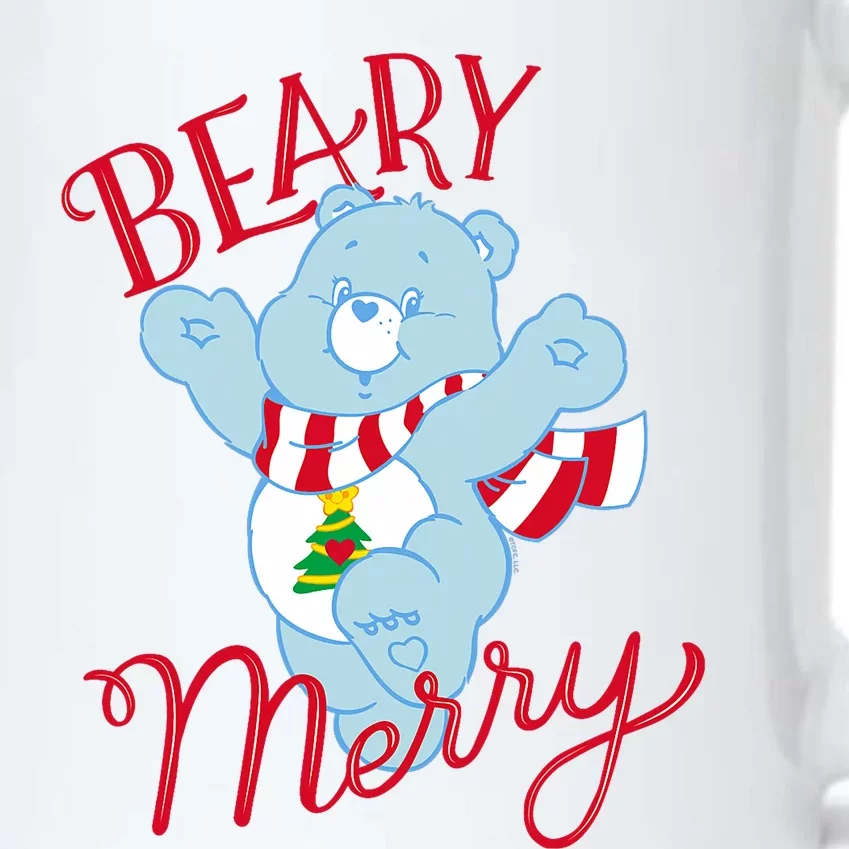 Christmas Wishes Bear Is Beary Merry Black Color Changing Mug