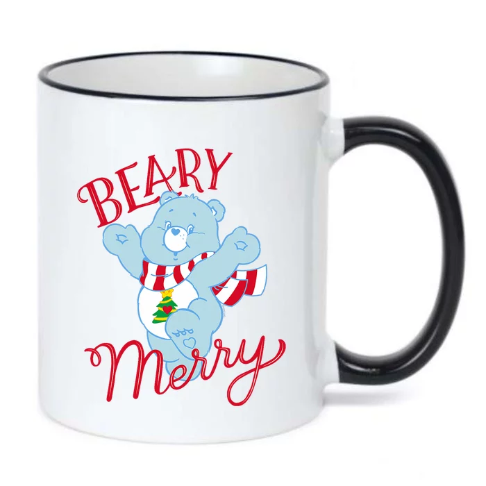 Christmas Wishes Bear Is Beary Merry Black Color Changing Mug