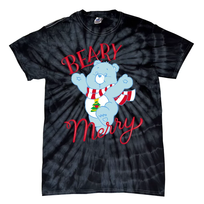 Christmas Wishes Bear Is Beary Merry Tie-Dye T-Shirt