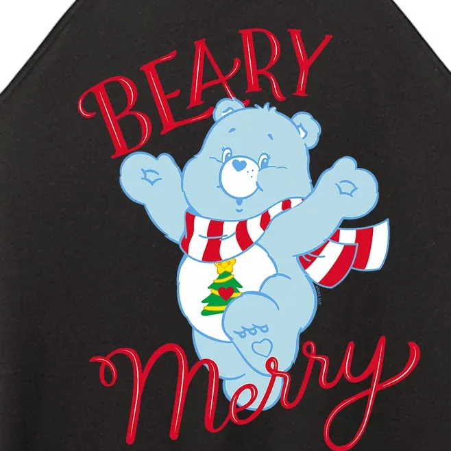 Christmas Wishes Bear Is Beary Merry Women’s Perfect Tri Rocker Tank