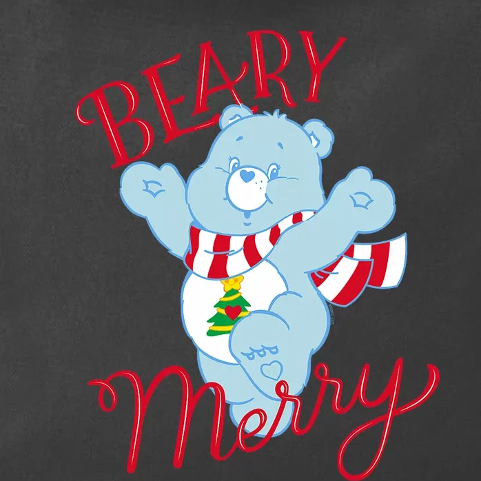 Christmas Wishes Bear Is Beary Merry Zip Tote Bag