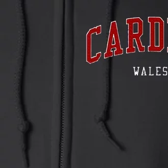 Cardiff Wales College University Style Full Zip Hoodie