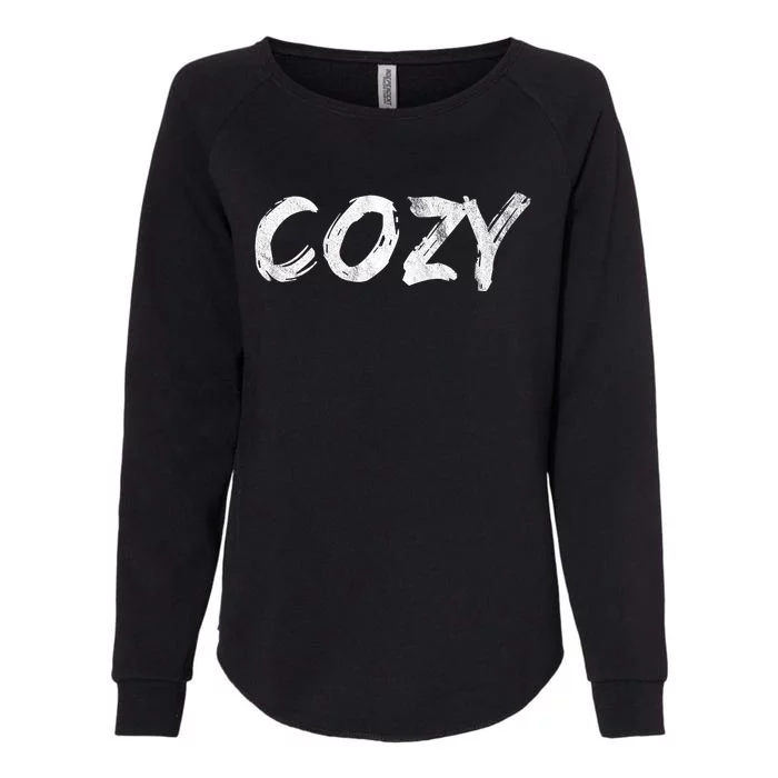 Cozy Word Womens California Wash Sweatshirt