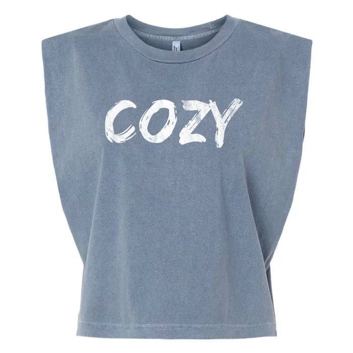 Cozy Word Garment-Dyed Women's Muscle Tee