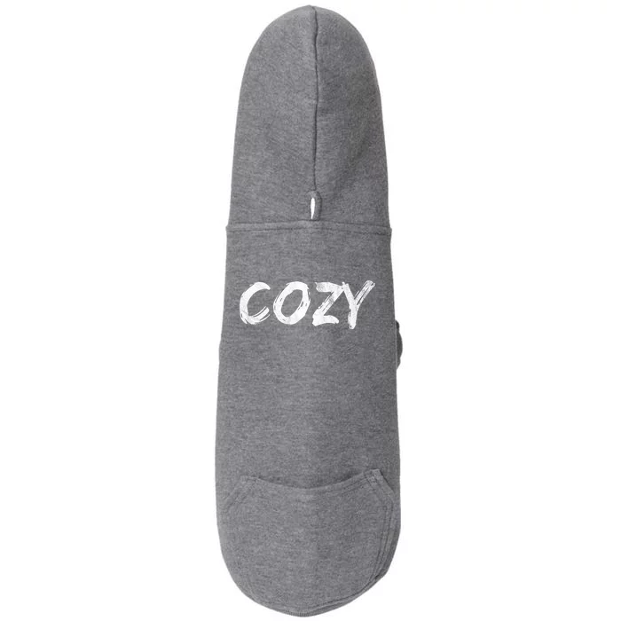 Cozy Word Doggie 3-End Fleece Hoodie