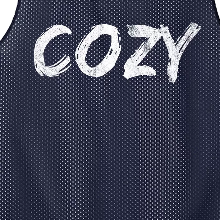 Cozy Word Mesh Reversible Basketball Jersey Tank