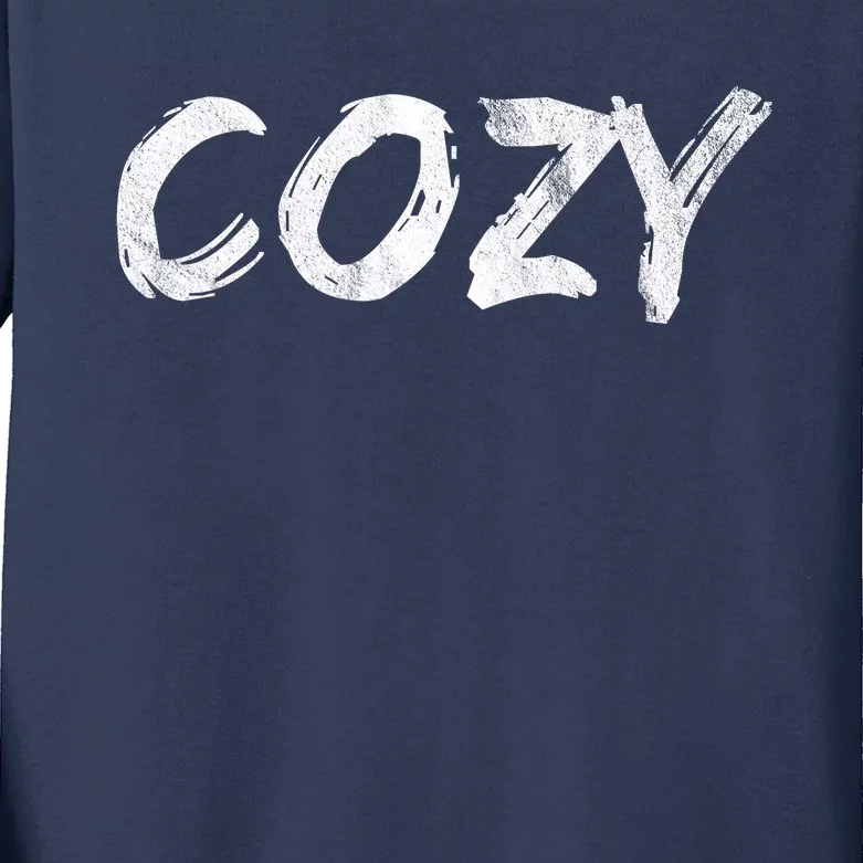 Cozy Word Kids Long Sleeve Shirt