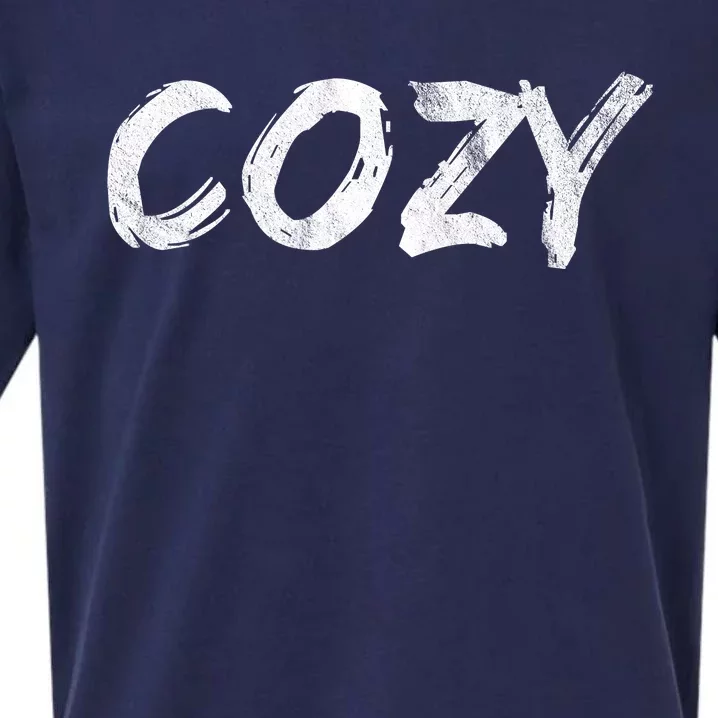 Cozy Word Sueded Cloud Jersey T-Shirt