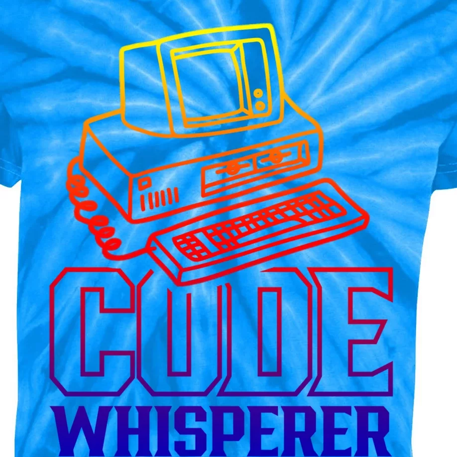 Code Whisperer Code It Coding Coder Programming Programmer Gift Kids Tie-Dye T-Shirt