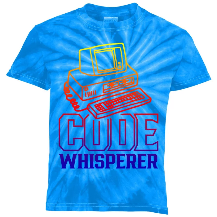 Code Whisperer Code It Coding Coder Programming Programmer Gift Kids Tie-Dye T-Shirt