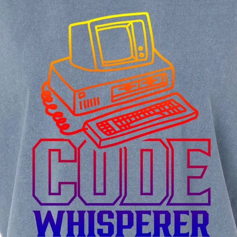 Code Whisperer Code It Coding Coder Programming Programmer Gift Garment-Dyed Women's Muscle Tee