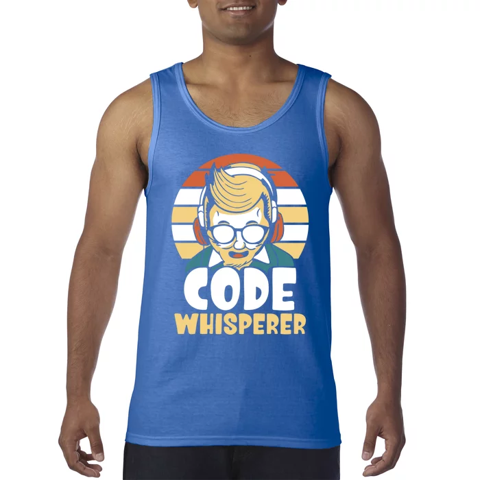 Code Whisperer Coding Coder Programming Code It Programmer Meaningful Gift Tank Top