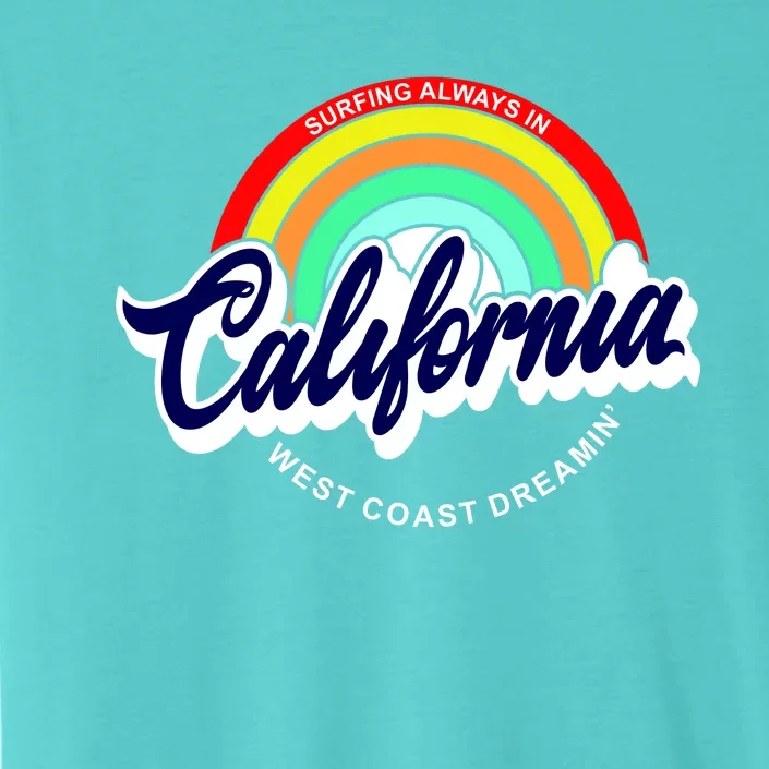 California West Coast Dreamin Retro Rainbow ChromaSoft Performance T-Shirt