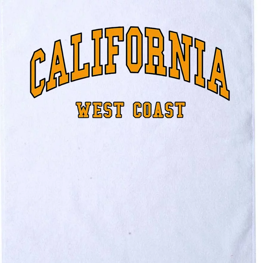 California West Coast Throwback Design Classic Platinum Collection Golf Towel