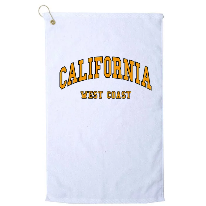 California West Coast Throwback Design Classic Platinum Collection Golf Towel