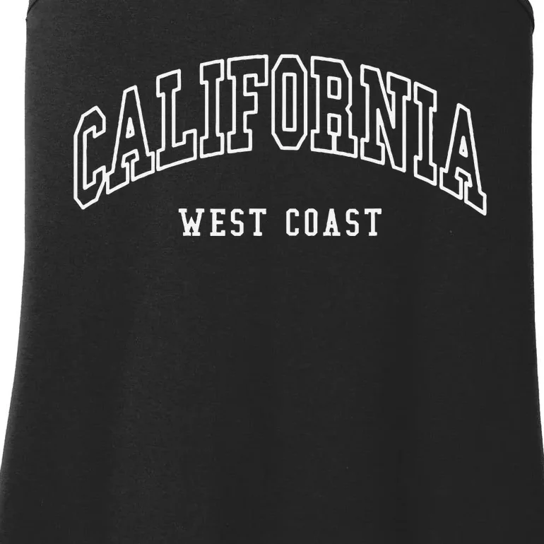 California West Coast Throwback Design Classic Ladies Essential Tank