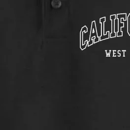 California West Coast Throwback Design Classic Dry Zone Grid Performance Polo