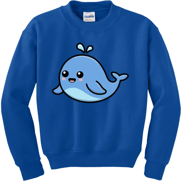 Cute Whale Cool Gift Save The Whales Cool Gift Blue Whale Gift Kids Sweatshirt