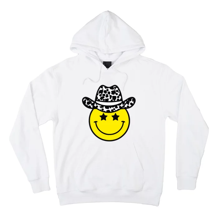 Cute Western Country Cowgirl Hat Star Yellow Smile Face Girl Hoodie