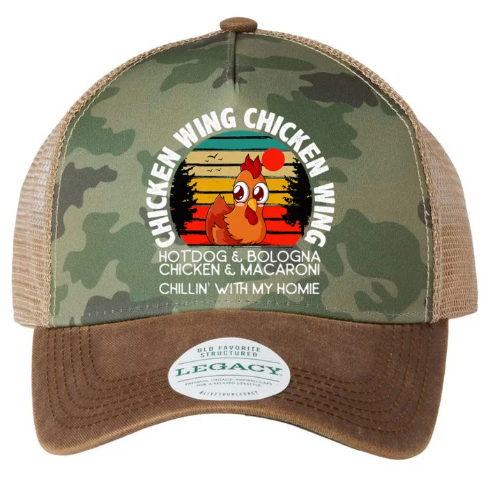 Chicken Wing Chicken Wing Hot Dog Bologna Macaroni Legacy Tie Dye Trucker Hat