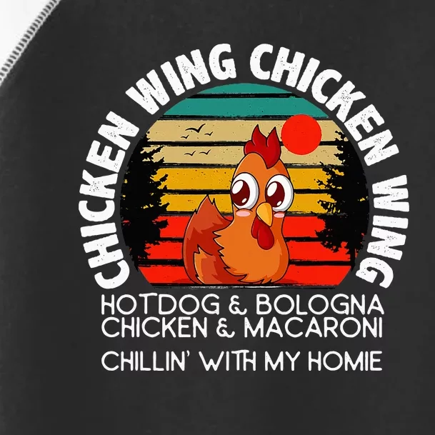 Chicken Wing Chicken Wing Hot Dog Bologna Macaroni Toddler Fine Jersey T-Shirt