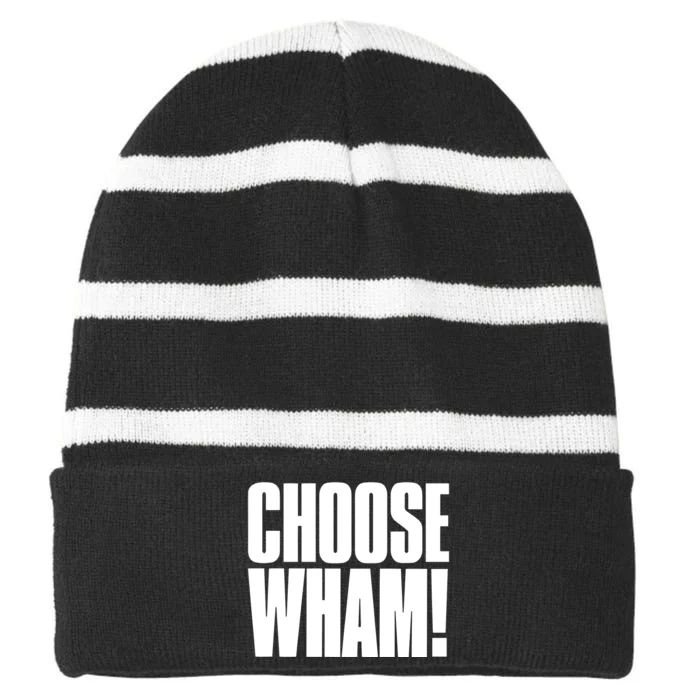 Choose Wham Striped Beanie with Solid Band