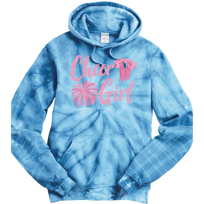 Cheering Women Cheer Girls Cheerleading Cheerleader Gift Tie Dye Hoodie