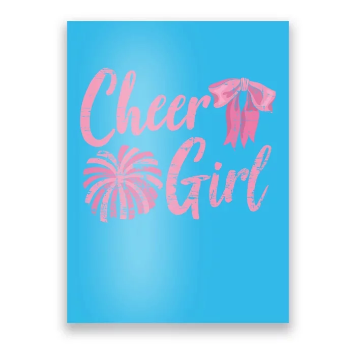 Cheering Women Cheer Girls Cheerleading Cheerleader Gift Poster