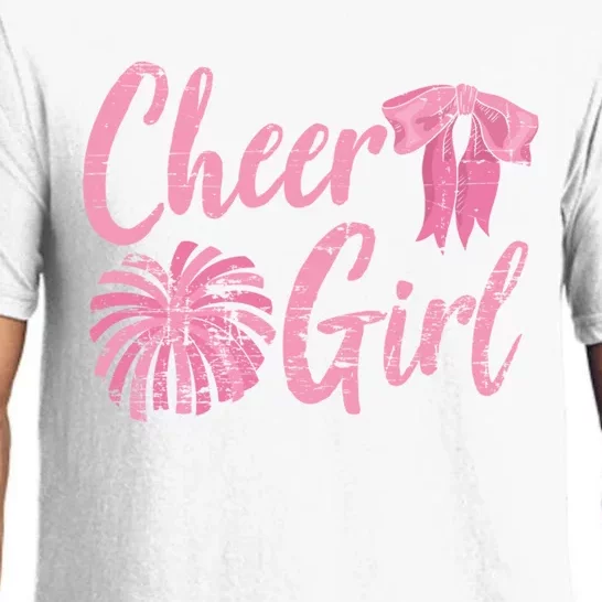 Cheering Women Cheer Girls Cheerleading Cheerleader Gift Pajama Set