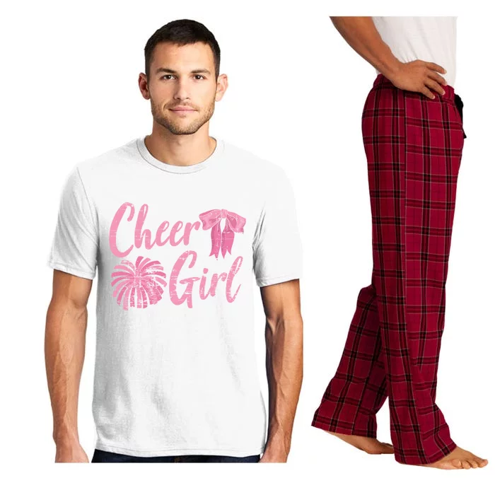 Cheering Women Cheer Girls Cheerleading Cheerleader Gift Pajama Set