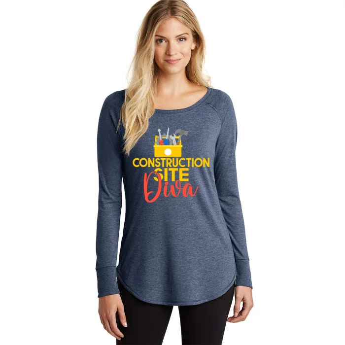 Construction Worker Construction Site Diva Gift Women's Perfect Tri Tunic Long Sleeve Shirt